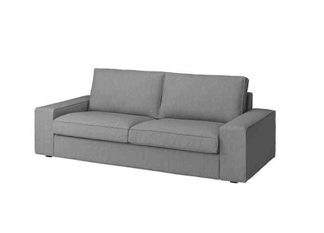 KIVIK, Sofa 3 dudukan, tibbleby krem/abu-abu
