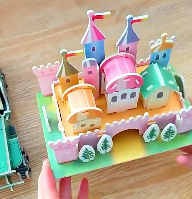 DIY mainan puzzle 3D edukasi anak