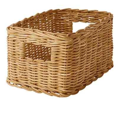 TRUMMIS Keranjang, buatan tangan rotan, 18x25x14 cm