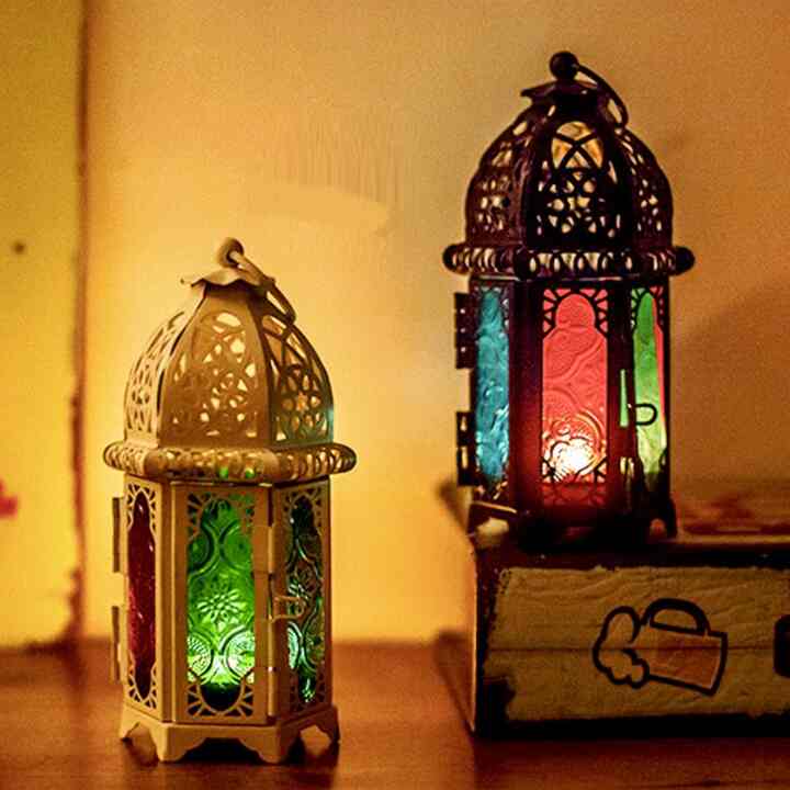 Tempat lilin lentera unik