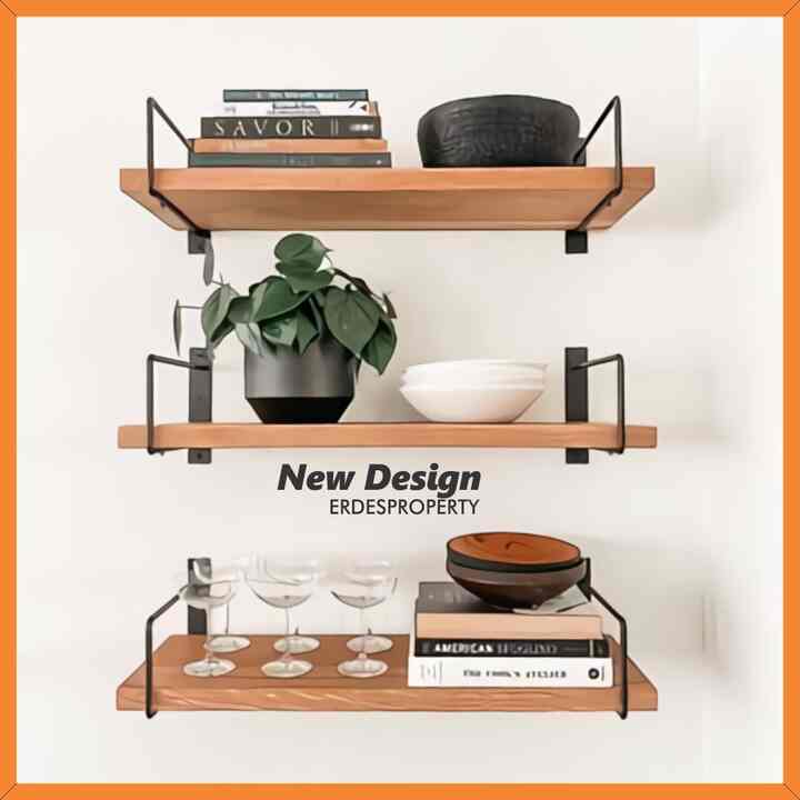 Rak Dinding Ambalan Kayu LEBAR 20cm