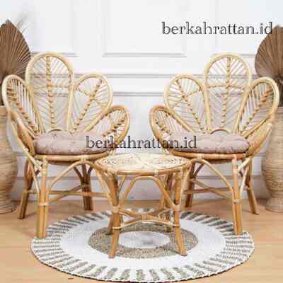 Kursi teras rotan set