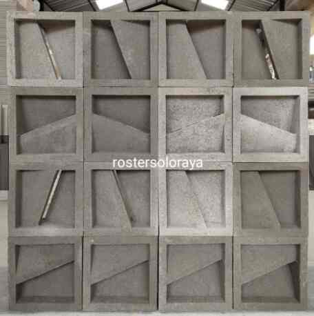 Roster minimalis - putih - 20x20cm