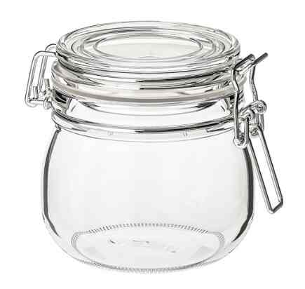 KORKEN, Stoples, kaca bening, 0.5 l