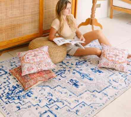 Karpet (BU-T-0126) - Blue,Grey