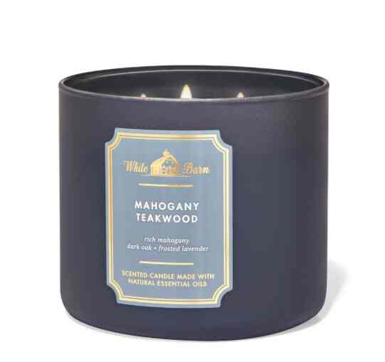 3 Wick Candle - Mahogany Teakwood A