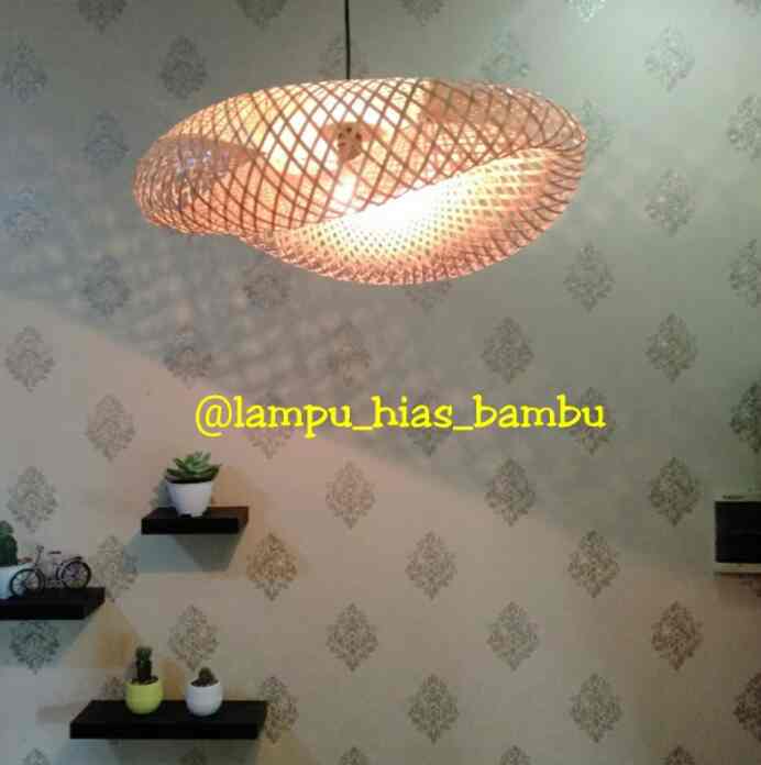 kap lampu ombak diameter 60cm