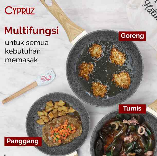 cypruz white fry pan