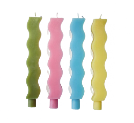 Wave テーパーキャンドル