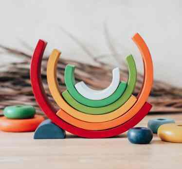 Rainbow Stacker - Mainan Kayu
