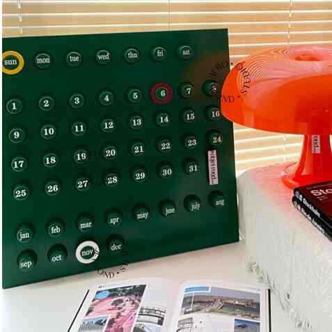 wooden joji perpetual calendar