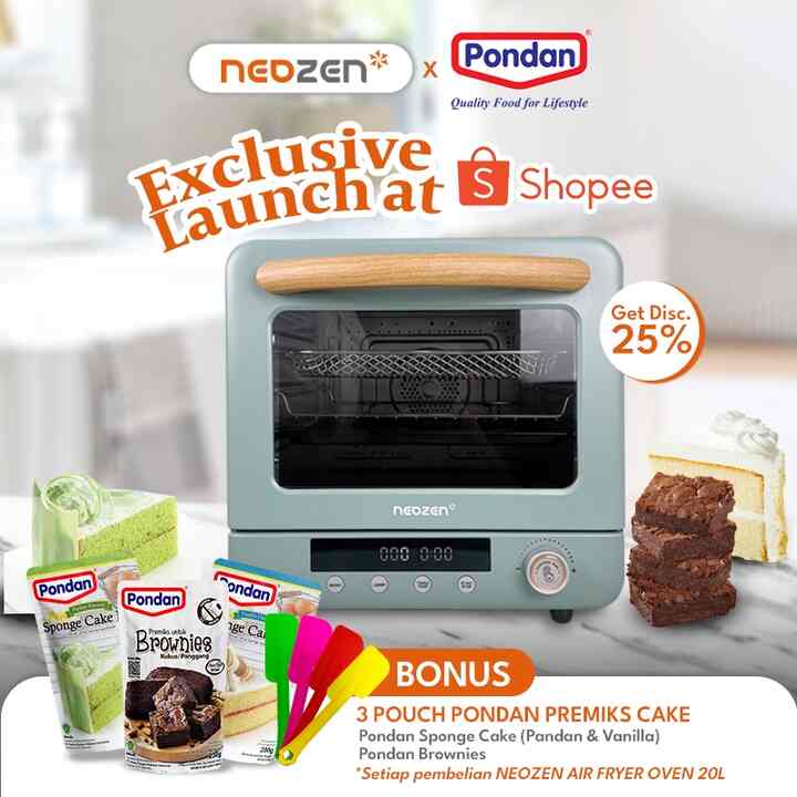 Air Fryer Oven - 20 Liter - GREEN TOSCA