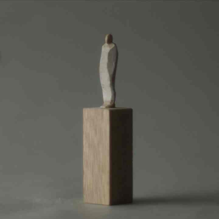 wood figure-mini台付_044 小さな木彫シリーズ