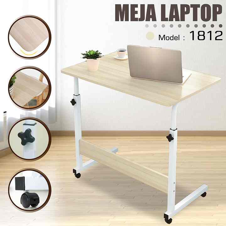 HTD Meja Laptop Minimalis Adjustable Office Table Model 1812