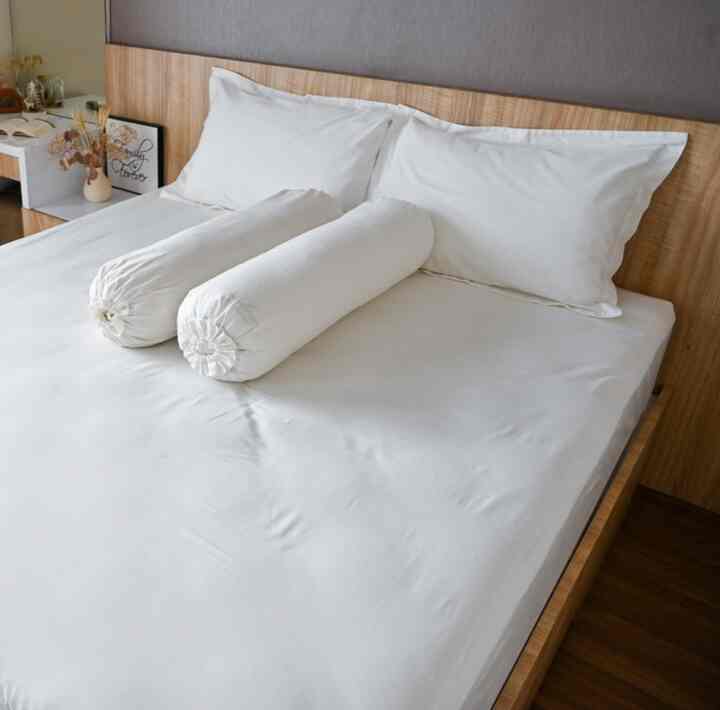 Sprei Katun, Off White, 180x200x35 cm 