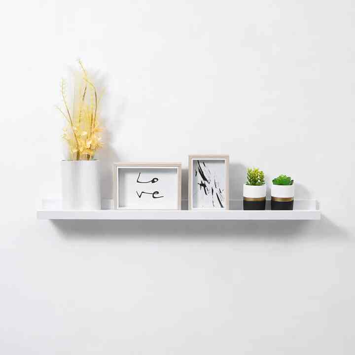 Doland 80 Cm Rak Dinding Putih