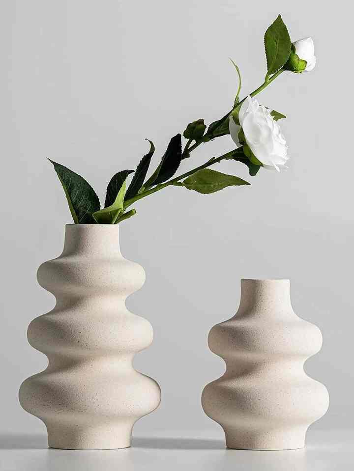 スパイラル アート セラミック 花瓶［2サイズ］