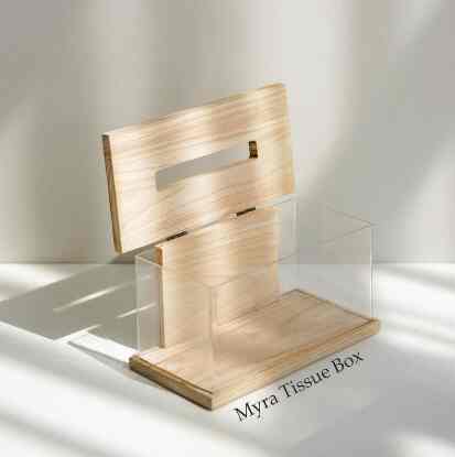 Kotak Tissue Kayu Aesthetic Scandinavian Style