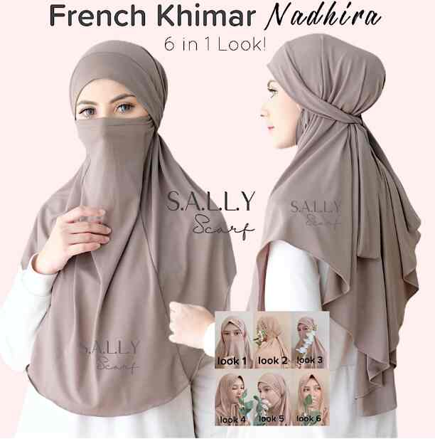 French Khimar Nadhira, Bergo Niqab