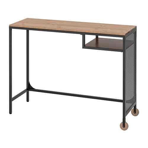 FJÄLLBO, Meja laptop, hitam, 100x36 cm