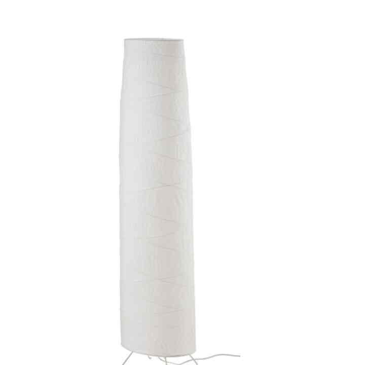 VICKLEBY, Lampu lantai, putih/buatan tangan, 136 cm