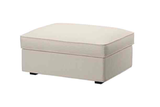 KIVIK, Bangku kaki dengan penyimpanan, tresund krem muda