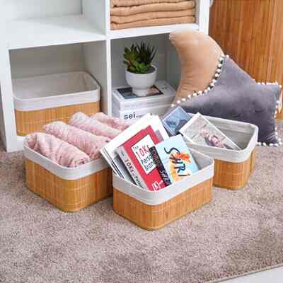 Set Keranjang Bambu 3 Pcs