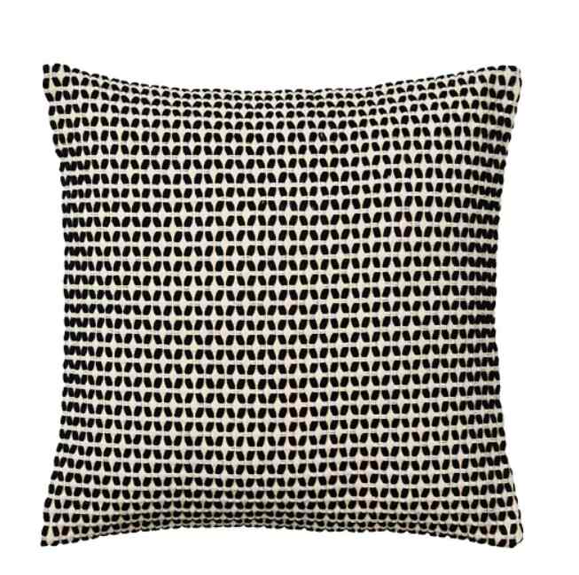 KUSTFLY Cushion cover, beige/black