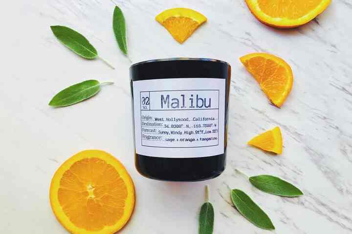 Malibu Soy Candle, Slow Burn Candle