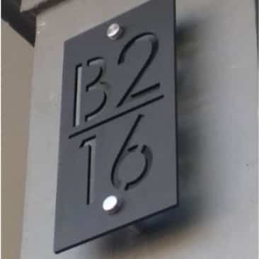 Nomor Rumah Akrilik Minimalis Modern Doff Elegan