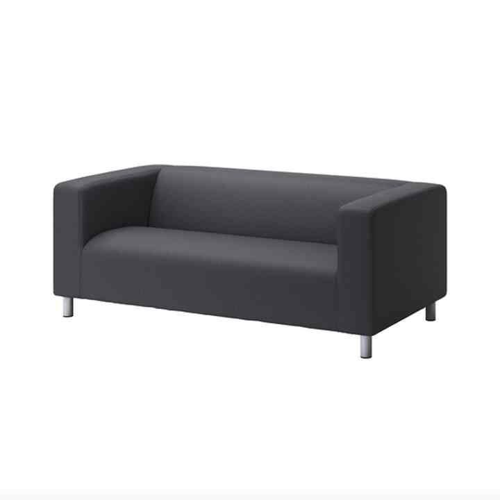 KLIPPAN, Sofa 2 dudukan, vissle abu-abu