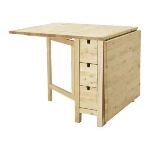 Norden, Gateleg table, birch, 26/89/152x80 cm