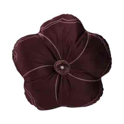 Bantal Sofa Mid Century, Bentuk Bunga, 40x40 Cm, Pink