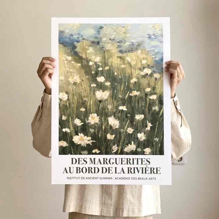 Daisies by the River | Hiasan Dinding