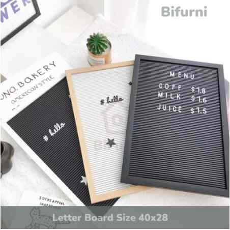 Letter Board Free Huruf & Buble Wrap size 40x28cm