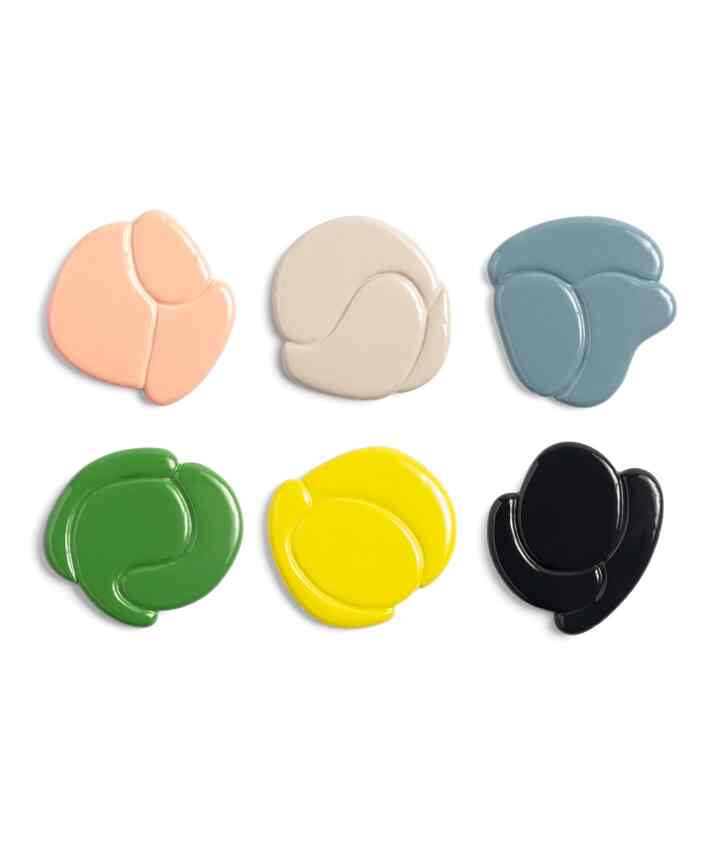 セラミック製 コースター 6色セット
