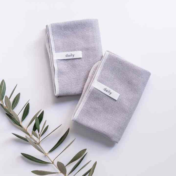 食器拭きクロスハーフサイズ２枚セット［2色］