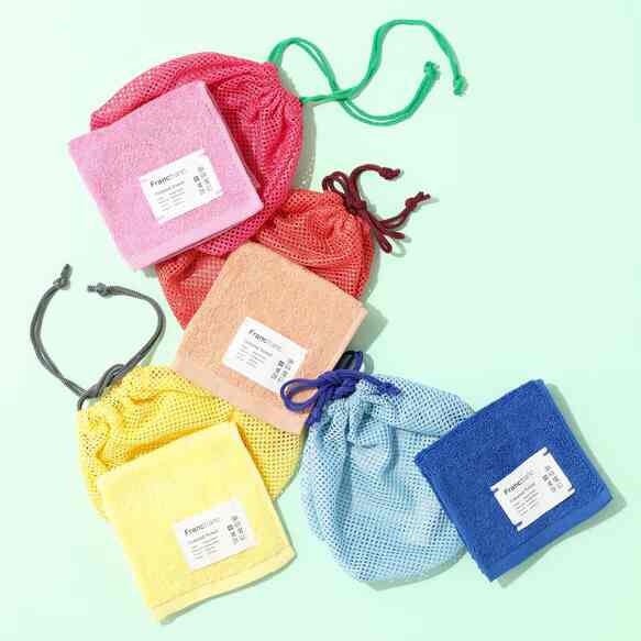 ハンドタオル＆メッシュポーチセット【4colors】