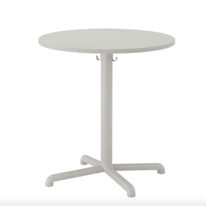 STENSELE, Meja, abu-abu muda/abu-abu muda, 70 cm