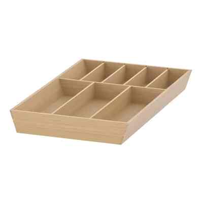 UPPDATERA Baki peralatan makan, bambu warna muda, 32x50 cm