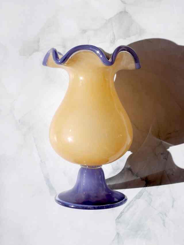 フリル パープルハニー フラワーベース