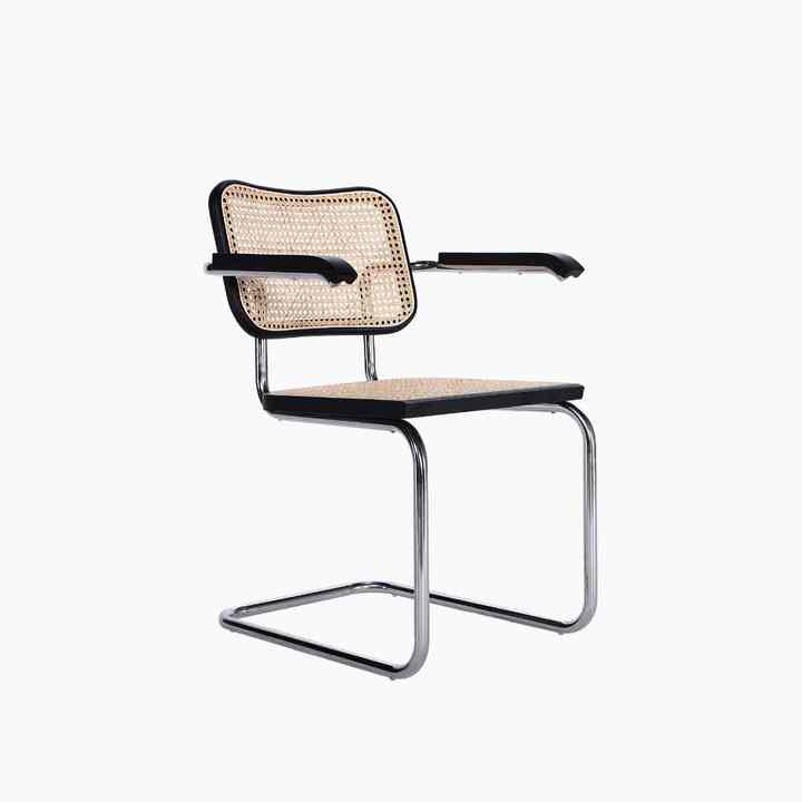 チェスカアームチェア ブラック マルセル・ブロイヤー［3色］