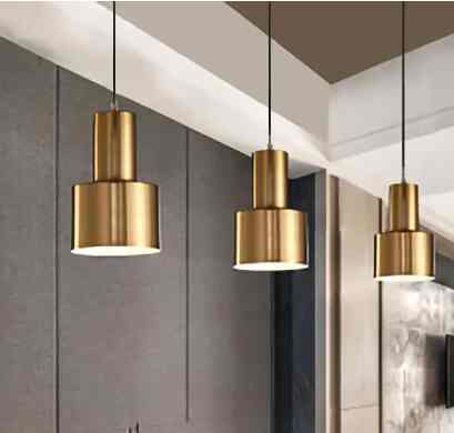 Lampu gantung LED Nordic emas