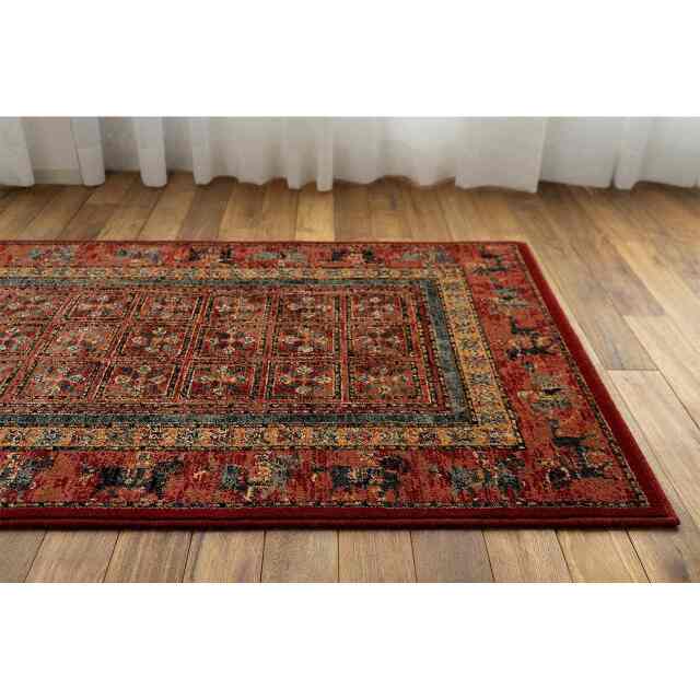 ペルシャ風 パジリク柄 ラグマット カーペット［2色］