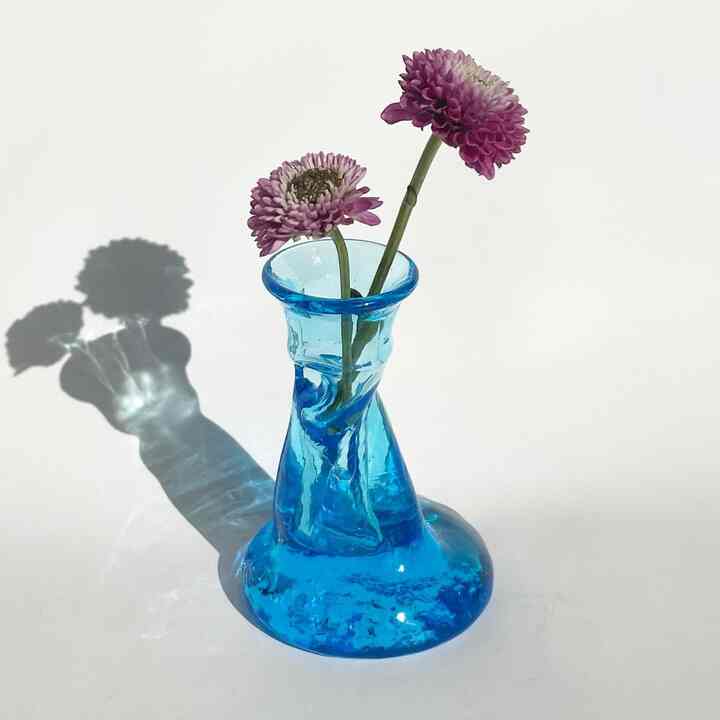 light blue vase