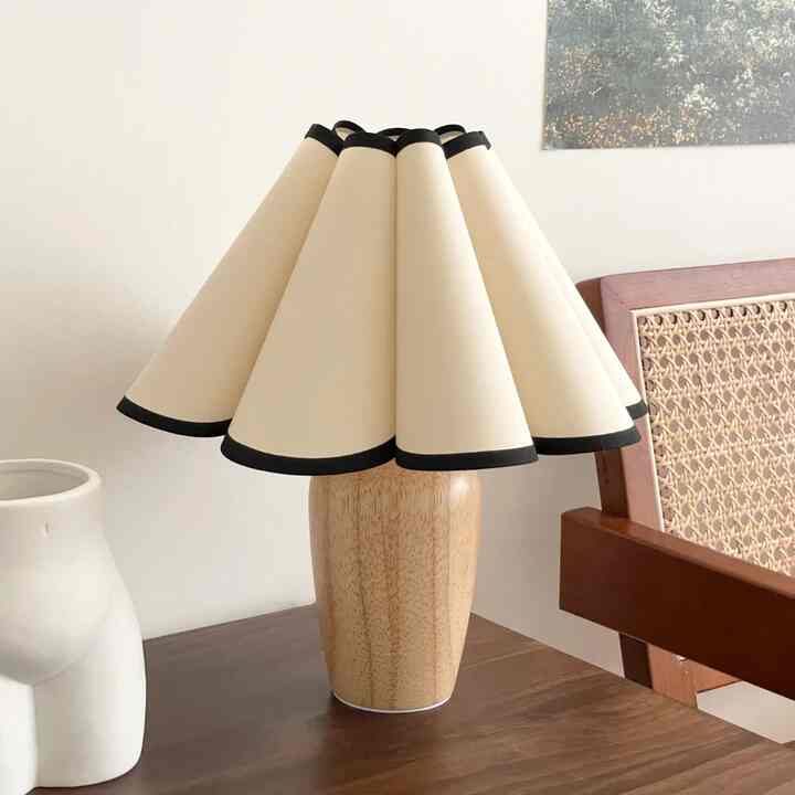 ヴィンテージプリーツシェードランプ【2colors】