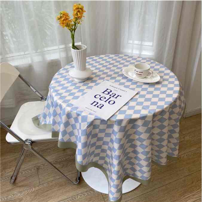 AMAI Taplak Checkered Pattern Tablecloth