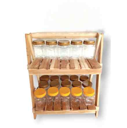 RAK BUMBU DAPUR LIPAT ESTETIK