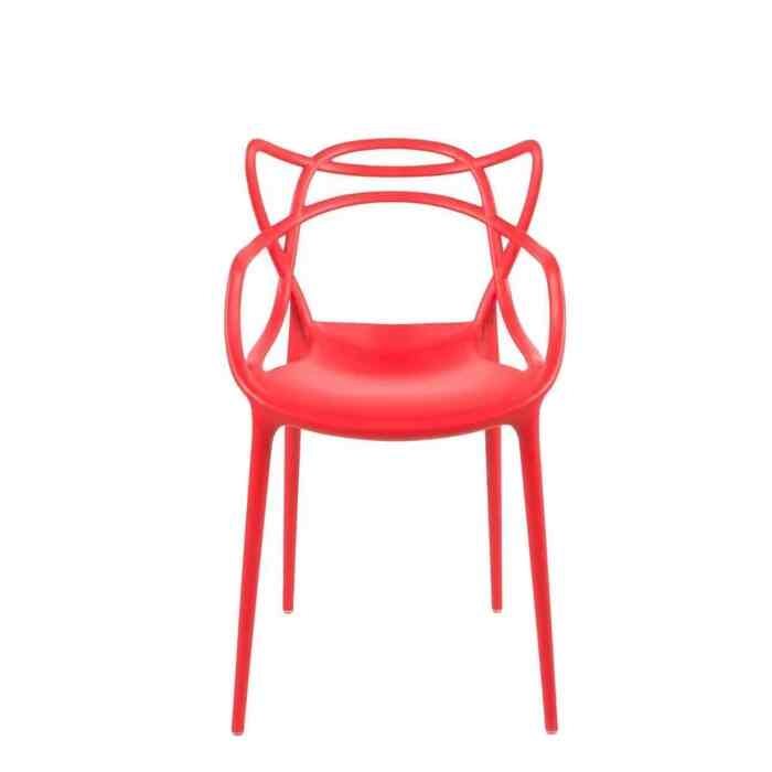 Aswar Cross Back Stacking Arm Chair