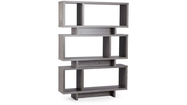 Andres Gray Open Bookcase